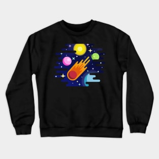 Space Comet Crewneck Sweatshirt